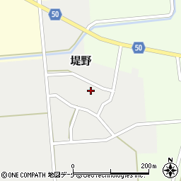 山形県東田川郡三川町堤野堀田周辺の地図