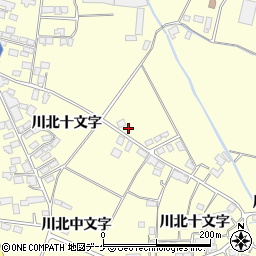 宮城県栗原市若柳川北中文字40周辺の地図