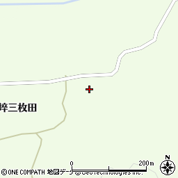 宮城県栗原市築館芋埣相撲坂周辺の地図