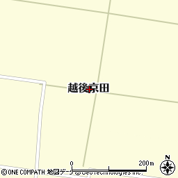 山形県鶴岡市越後京田周辺の地図
