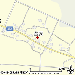 山形県新庄市金沢495周辺の地図