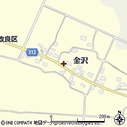 山形県新庄市金沢494周辺の地図