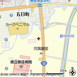 すき家１３号新庄店周辺の地図