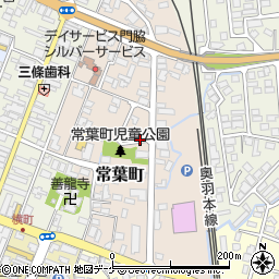 山形県新庄市常葉町周辺の地図