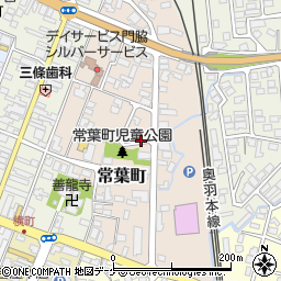 山形県新庄市常葉町周辺の地図