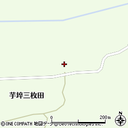 宮城県栗原市築館芋埣周辺の地図