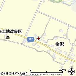 山形県新庄市金沢492周辺の地図