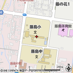 鶴岡市立藤島小学校周辺の地図