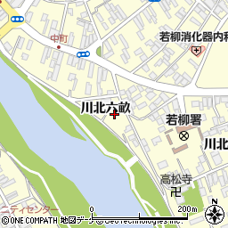 宮城県栗原市若柳川北六畝周辺の地図