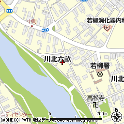 宮城県栗原市若柳（川北六畝）周辺の地図