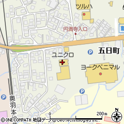 ユニクロ新庄店周辺の地図