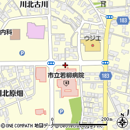 若柳病院前周辺の地図