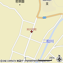 米川元町周辺の地図