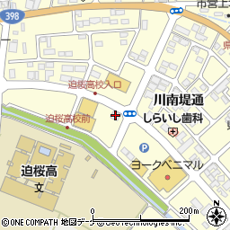 平禄寿司宮城栗原若柳店周辺の地図