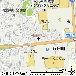 円満寺入口周辺の地図
