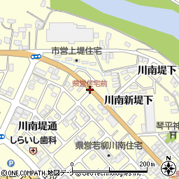 県営住宅前周辺の地図