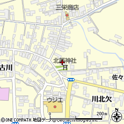 宮城県栗原市若柳川北片町36-2周辺の地図