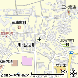 宮城県栗原市若柳川北片町25周辺の地図