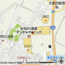 ダイソーマックスバリュ新庄五日町店周辺の地図