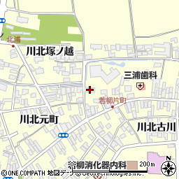 栗原市若柳公民館周辺の地図