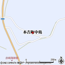 宮城県気仙沼市本吉町中島周辺の地図