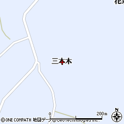 岩手県一関市花泉町永井三本木周辺の地図