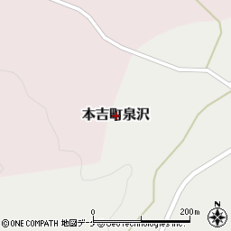 宮城県気仙沼市本吉町泉沢周辺の地図