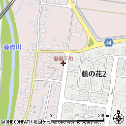 藤島下町周辺の地図