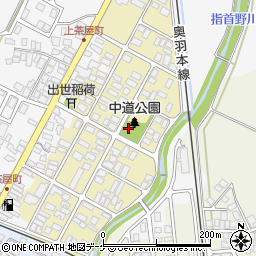 山形県新庄市中道町周辺の地図