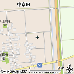 山形県鶴岡市中京田太夫の越周辺の地図