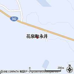 岩手県一関市花泉町永井周辺の地図