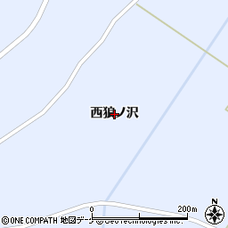 岩手県一関市花泉町永井（西狼ノ沢）周辺の地図