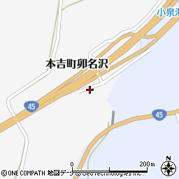 宮城県気仙沼市本吉町卯名沢17周辺の地図