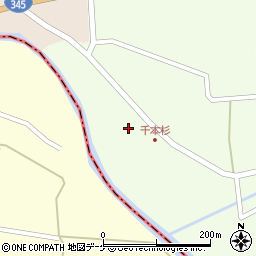 山形県東田川郡庄内町千本杉本村割35-2周辺の地図