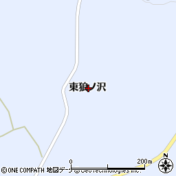 岩手県一関市花泉町永井東狼ノ沢周辺の地図