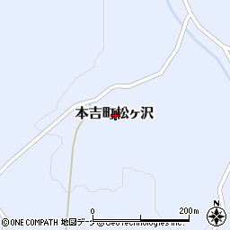 宮城県気仙沼市本吉町松ヶ沢周辺の地図