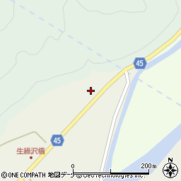 山形県東田川郡庄内町肝煎蟹澤50-5周辺の地図
