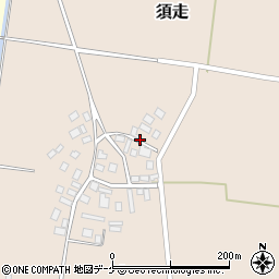 山形県鶴岡市須走村中周辺の地図
