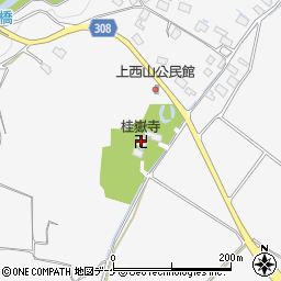 桂嶽寺周辺の地図