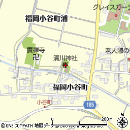 清川神社周辺の地図