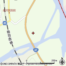 東雲橋周辺の地図