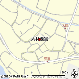 宮城県栗原市若柳（大林要害）周辺の地図