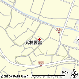 栗原市役所　若柳総合支所大岡公民館周辺の地図