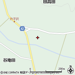 宮城県栗原市栗駒片子沢田高田北周辺の地図