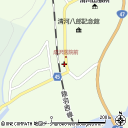 山形県東田川郡庄内町清川上川原75周辺の地図