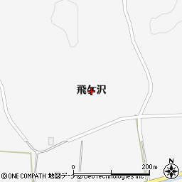 岩手県一関市花泉町油島（飛ケ沢）周辺の地図