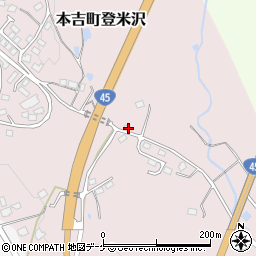 宮城県気仙沼市本吉町登米沢111周辺の地図