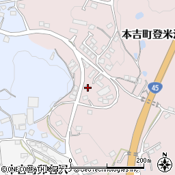 宮城県気仙沼市本吉町登米沢88周辺の地図