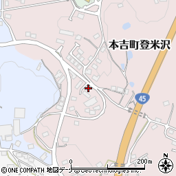 宮城県気仙沼市本吉町登米沢87周辺の地図