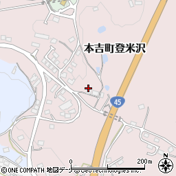 宮城県気仙沼市本吉町登米沢19-1周辺の地図